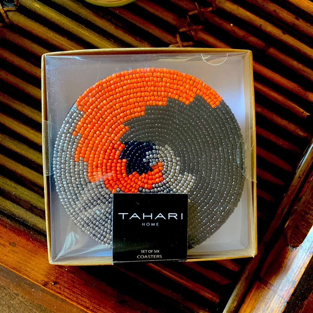 Tahari Beaded Coasters set of 6